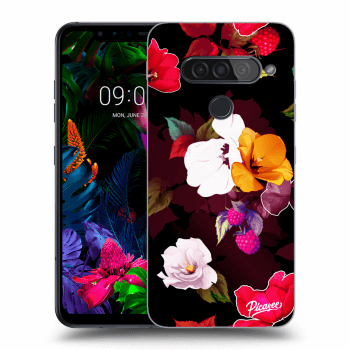 Picasee LG G8s ThinQ Hülle - Transparentes Silikon - Flowers and Berries