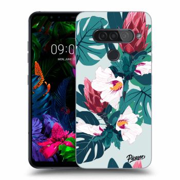 Picasee LG G8s ThinQ Hülle - Transparentes Silikon - Rhododendron