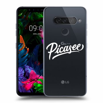 Picasee LG G8s ThinQ Hülle - Transparentes Silikon - Picasee - White