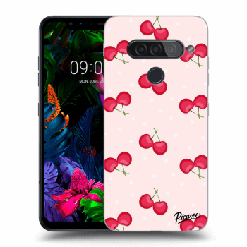 Picasee LG G8s ThinQ Hülle - Transparentes Silikon - Cherries