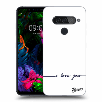 Picasee LG G8s ThinQ Hülle - Transparentes Silikon - I love you