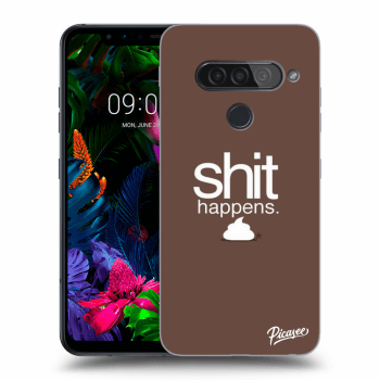 Picasee LG G8s ThinQ Hülle - Transparentes Silikon - Shit happens