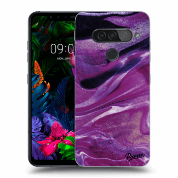 Hülle für LG G8s ThinQ - Purple glitter