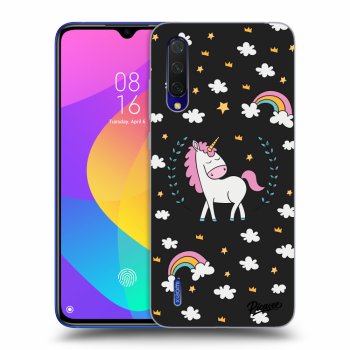Picasee Xiaomi Mi 9 Lite Hülle - Schwarzes Silikon - Unicorn star heaven