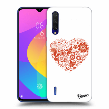 Picasee Xiaomi Mi 9 Lite Hülle - Transparentes Silikon - Big heart