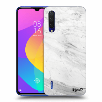 Picasee Xiaomi Mi 9 Lite Hülle - Transparentes Silikon - White marble