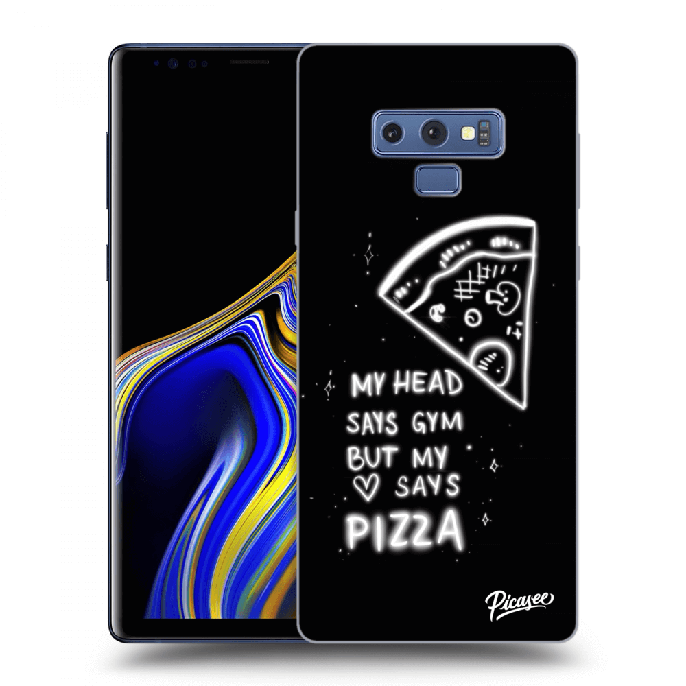Picasee Samsung Galaxy Note 9 N960F Hülle - Schwarzes Silikon - Pizza