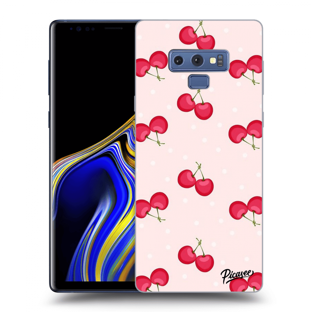Picasee Samsung Galaxy Note 9 N960F Hülle - Schwarzes Silikon - Cherries