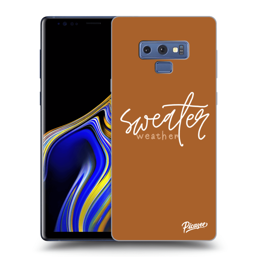 Picasee Samsung Galaxy Note 9 N960F Hülle - Schwarzes Silikon - Sweater weather