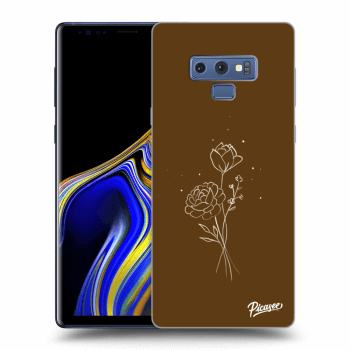 Hülle für Samsung Galaxy Note 9 N960F - Brown flowers
