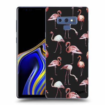 Picasee Samsung Galaxy Note 9 N960F Hülle - Schwarzes Silikon - Flamingos
