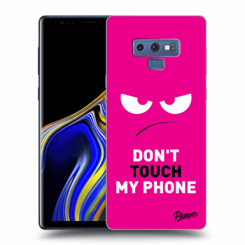 Picasee Samsung Galaxy Note 9 N960F Hülle - Schwarzes Silikon - Angry Eyes - Pink
