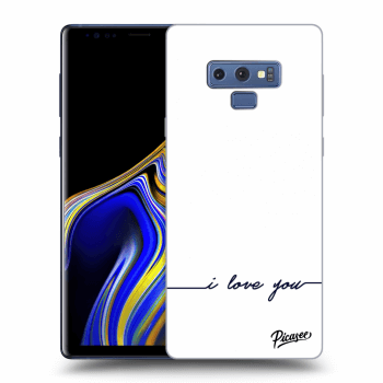 Picasee Samsung Galaxy Note 9 N960F Hülle - Schwarzes Silikon - I love you