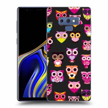Picasee Samsung Galaxy Note 9 N960F Hülle - Schwarzes Silikon - Owls