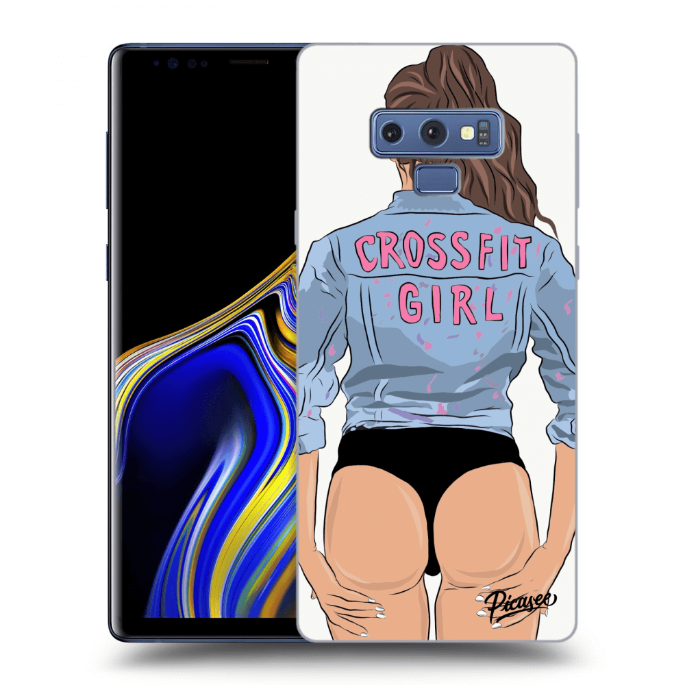 Picasee Samsung Galaxy Note 9 N960F Hülle - Schwarzes Silikon - Crossfit girl - nickynellow