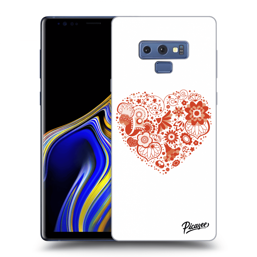 Picasee Samsung Galaxy Note 9 N960F Hülle - Schwarzes Silikon - Big heart