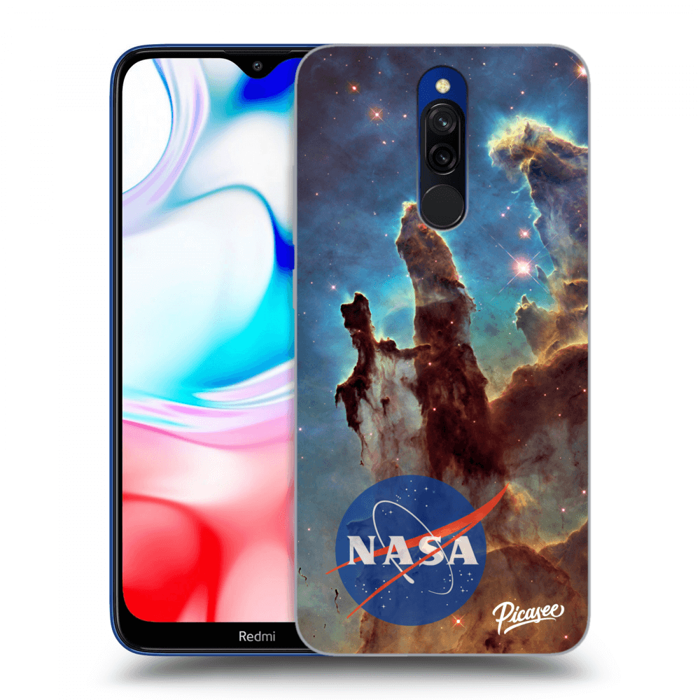 Picasee Xiaomi Redmi 8 Hülle - Schwarzes Silikon - Eagle Nebula