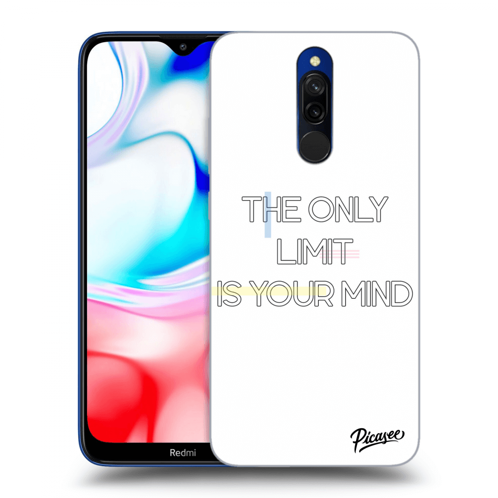 Picasee Xiaomi Redmi 8 Hülle - Transparentes Silikon - The only limit is your mind