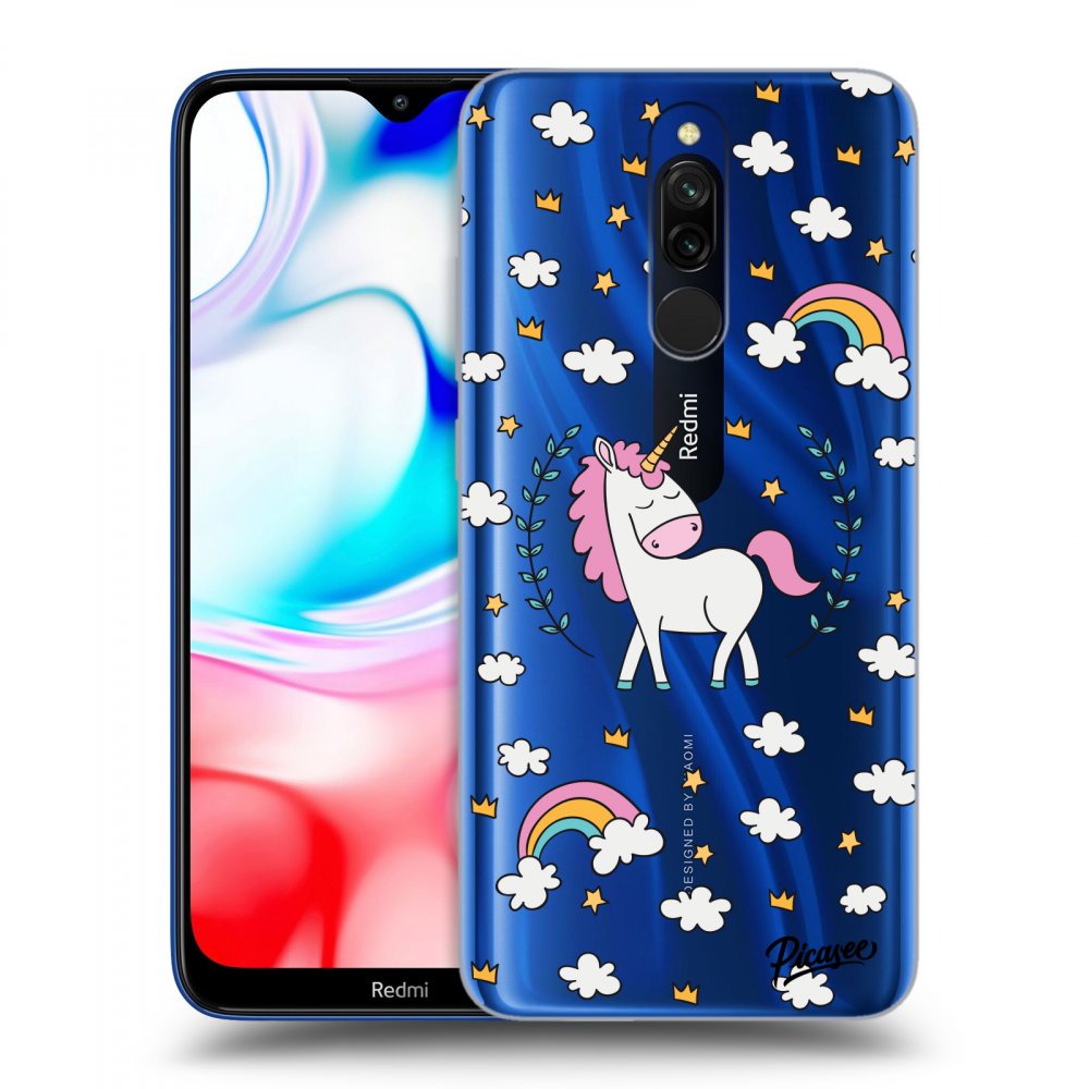 Picasee Xiaomi Redmi 8 Hülle - Transparentes Silikon - Unicorn star heaven