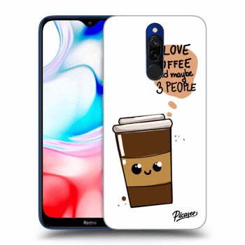 Picasee Xiaomi Redmi 8 Hülle - Schwarzes Silikon - Cute coffee