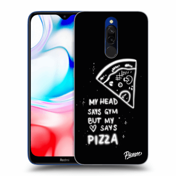 Picasee Xiaomi Redmi 8 Hülle - Schwarzes Silikon - Pizza