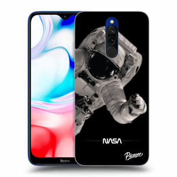 Picasee Xiaomi Redmi 8 Hülle - Schwarzes Silikon - Astronaut Big