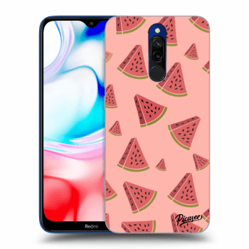 Picasee Xiaomi Redmi 8 Hülle - Schwarzes Silikon - Watermelon