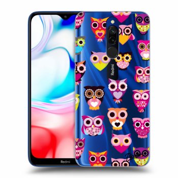 Picasee Xiaomi Redmi 8 Hülle - Transparentes Silikon - Owls