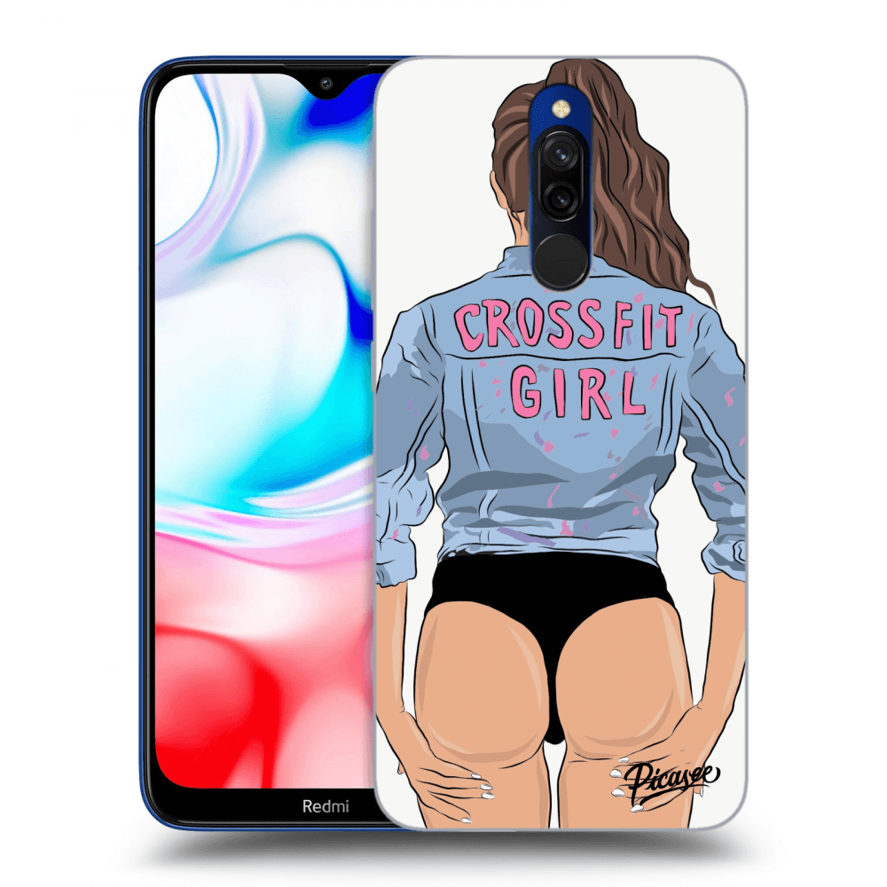 Picasee Xiaomi Redmi 8 Hülle - Transparentes Silikon - Crossfit girl - nickynellow