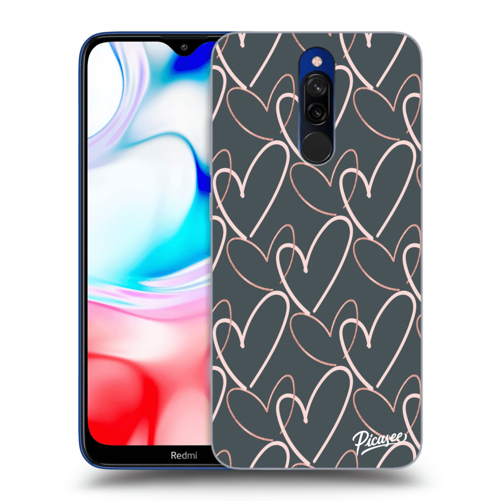 Picasee Xiaomi Redmi 8 Hülle - Transparentes Silikon - Lots of love