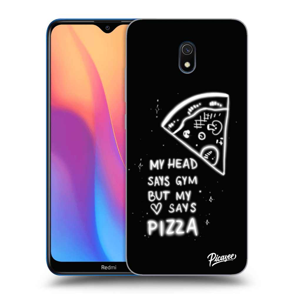 Picasee Xiaomi Redmi 8A Hülle - Transparentes Silikon - Pizza