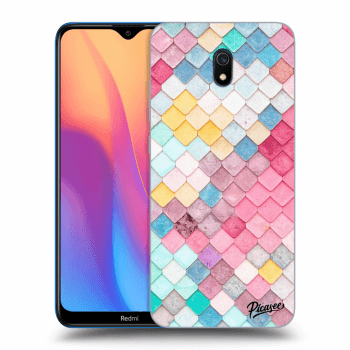 Picasee Xiaomi Redmi 8A Hülle - Transparentes Silikon - Colorful roof