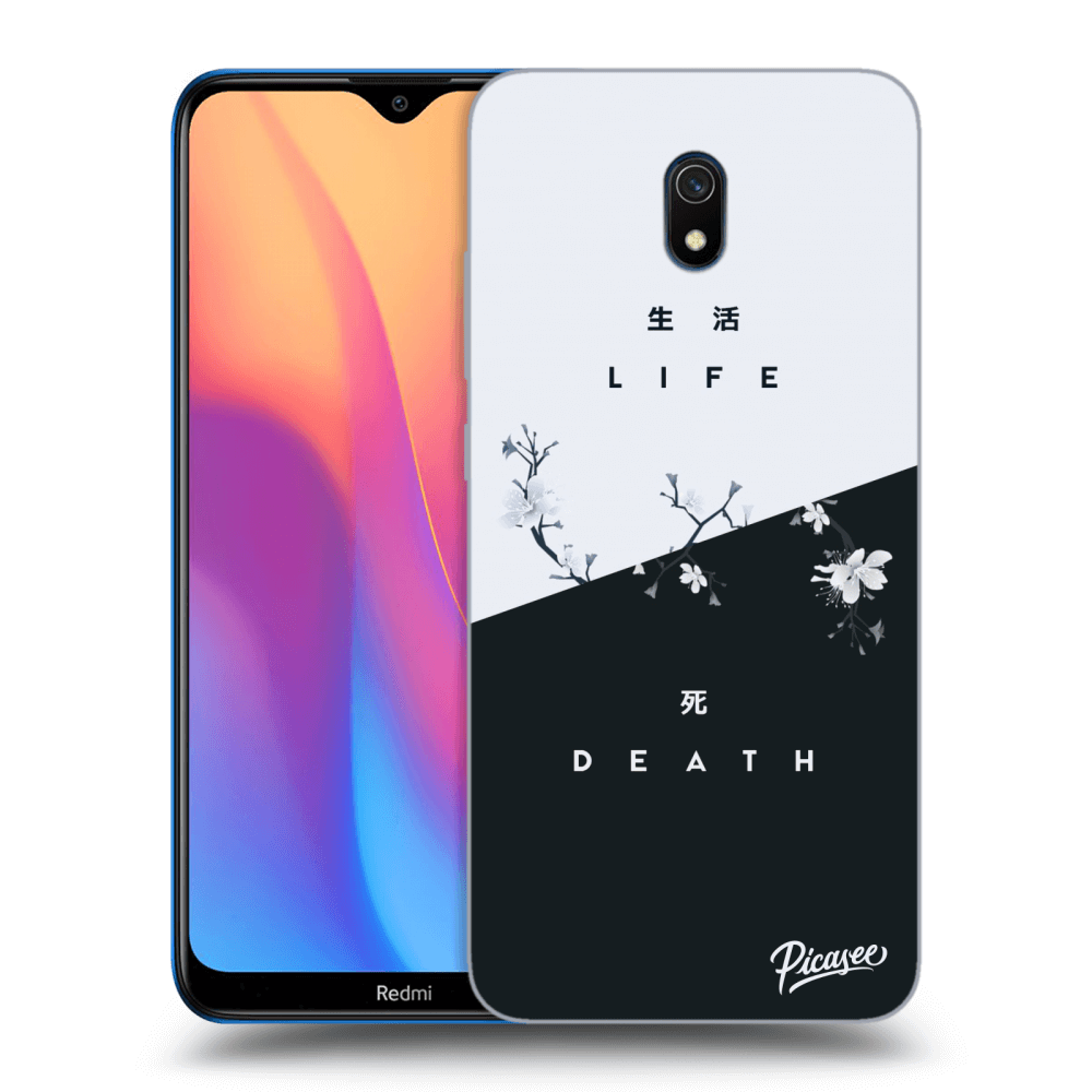Picasee Xiaomi Redmi 8A Hülle - Schwarzes Silikon - Life - Death
