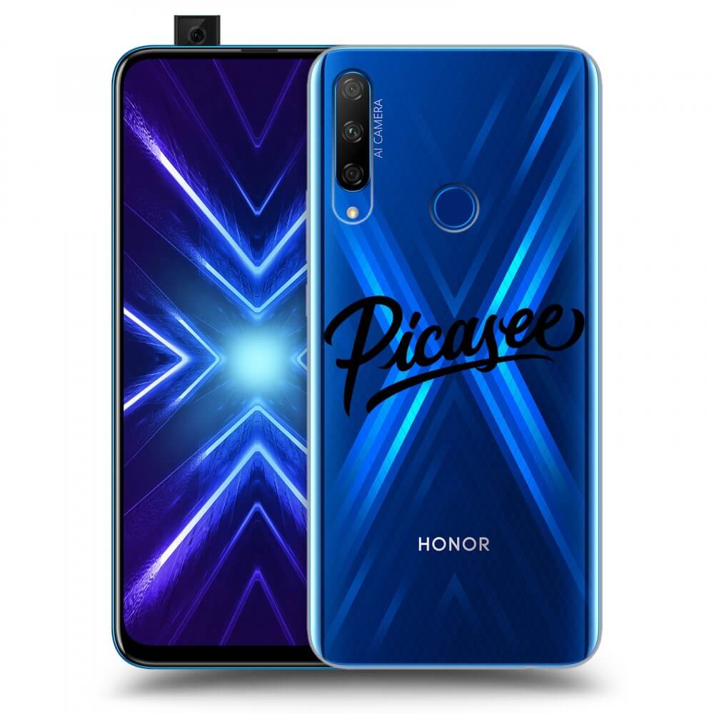 Picasee Honor 9X Hülle - Transparentes Silikon - Picasee - black