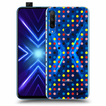 Picasee Honor 9X Hülle - Transparentes Silikon - Colorful dots