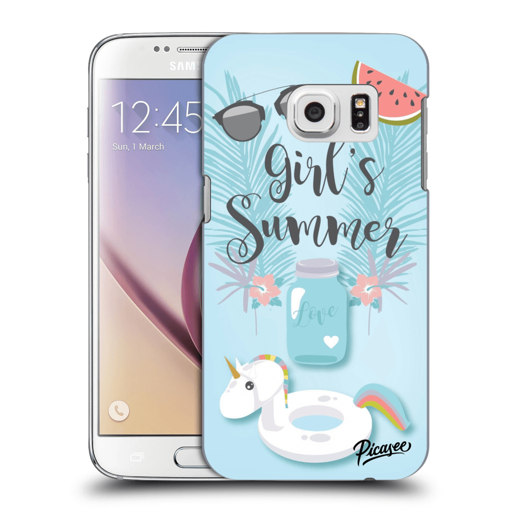 Picasee Samsung Galaxy S7 G930F Hülle - Transparentes Silikon - Girls Summer