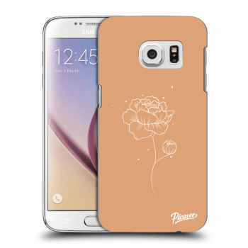 Picasee Samsung Galaxy S7 G930F Hülle - Transparentes Silikon - Peonies