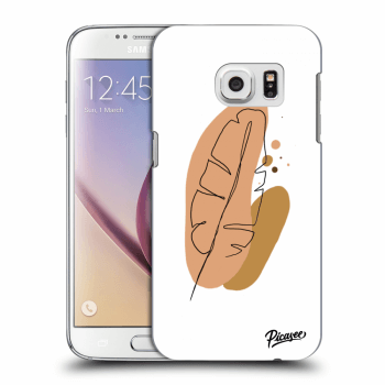 Picasee Samsung Galaxy S7 G930F Hülle - Transparentes Silikon - Feather brown