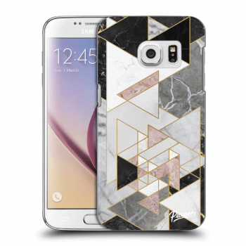 Picasee Samsung Galaxy S7 G930F Hülle - Transparentes Silikon - Light geometry
