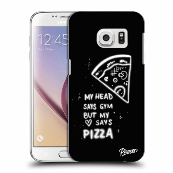 Picasee Samsung Galaxy S7 G930F Hülle - Transparentes Silikon - Pizza