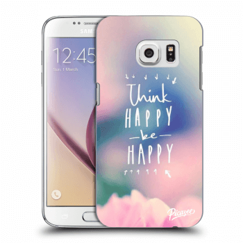 Picasee Samsung Galaxy S7 G930F Hülle - Transparentes Silikon - Think happy be happy