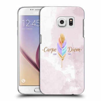 Picasee Samsung Galaxy S7 G930F Hülle - Transparentes Silikon - Carpe Diem