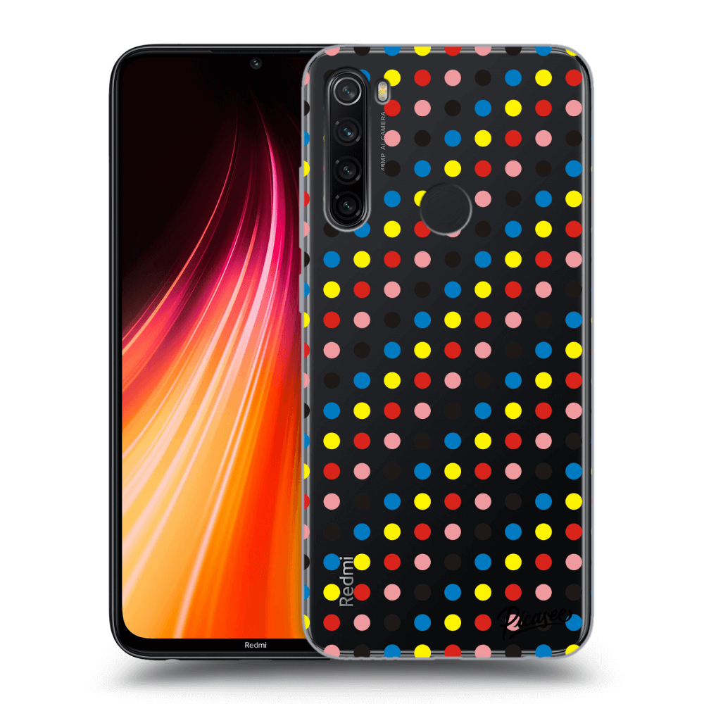 Picasee Xiaomi Redmi Note 8T Hülle - Transparentes Silikon - Colorful dots