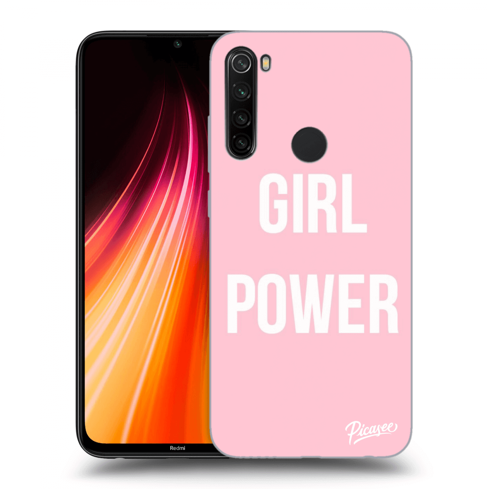 Picasee Xiaomi Redmi Note 8T Hülle - Schwarzes Silikon - Girl power