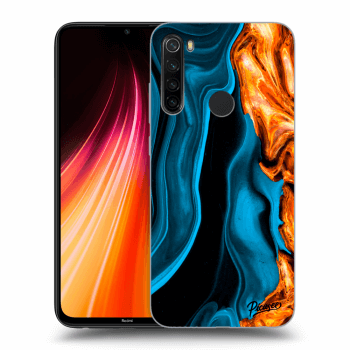 Picasee Xiaomi Redmi Note 8T Hülle - Transparentes Silikon - Gold blue