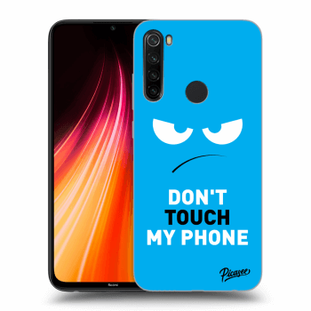 Picasee Xiaomi Redmi Note 8T Hülle - Transparentes Silikon - Angry Eyes - Blue