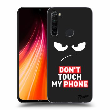 Picasee Xiaomi Redmi Note 8T Hülle - Schwarzes Silikon - Angry Eyes - Transparent