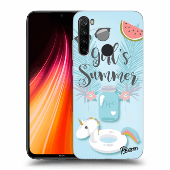 Picasee Xiaomi Redmi Note 8T Hülle - Schwarzes Silikon - Girls Summer