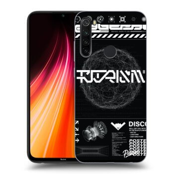 Picasee Xiaomi Redmi Note 8T Hülle - Transparentes Silikon - BLACK DISCO