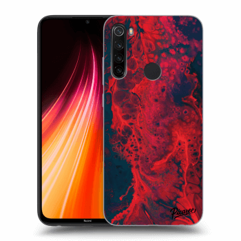Picasee Xiaomi Redmi Note 8T Hülle - Schwarzes Silikon - Organic red